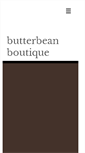 Mobile Screenshot of butterbeanboutique.com
